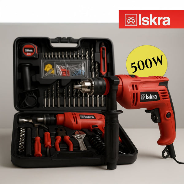 Iskra vibracijska bušilica s alatom 500W